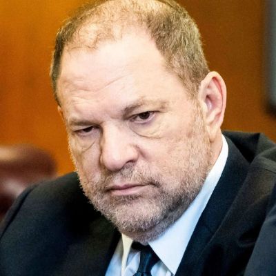 Harvey Weinstein at the trial for getting accused of sexual assault. 